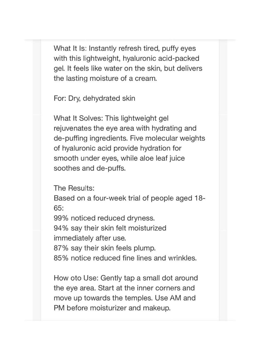 Versed Water Rush Hydrating Eye Gel - Picture 3 of 7